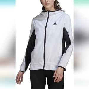 Adidas Logo Running Windbreaker Full‎ Zip Jacket